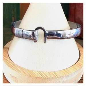 Titanium Hook Bangle Bracelet •